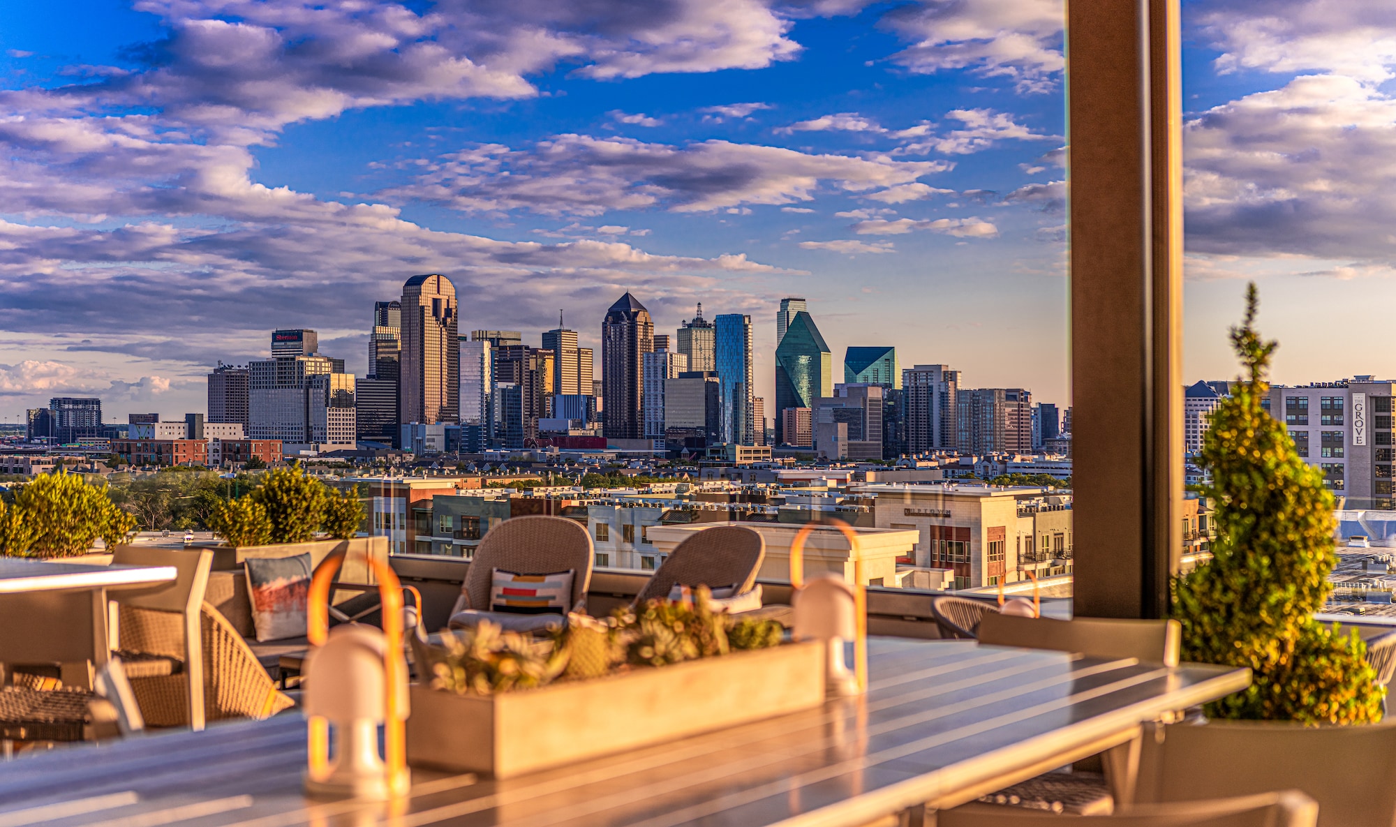 Rooftop Lounge With City Views Dallas